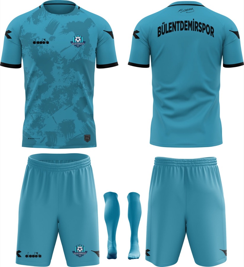 Bülent Demirspor turkuaz forma seti